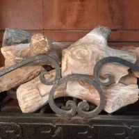 شومینه گازی دیواری باهیزم سفالی