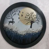 تابلو برجسته همراه نور پردازی