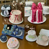 کیک های تولد خانگی (خامه ای و فوندانت)