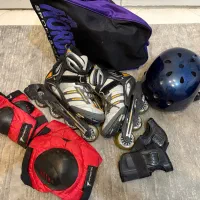 اسکیت rollerblade آمریکایی با تمام تجهیزات