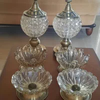 ظروف تزئینی (ترکیب بلور و برنز)