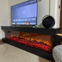 شومینه برقی شومینه دکوری میز تلوزیون شومینه دیواری