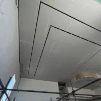 کناف کار اجرای کناف همراه با نورپردازی و نقاشی