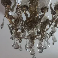 لوستر طرح فرشته ۵شاخه تمام برنج