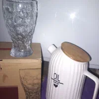 جا روغنی و لیوان