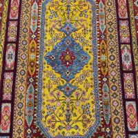 گلیم فرش دستبافت گل ابریشم