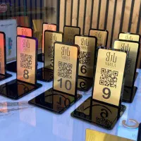 چاپ استند QR کد منو دیجیتال کافه رستوران فست فود