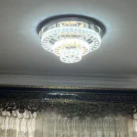 لوستر سقفی سه طرف کریستال