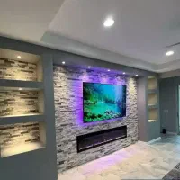 کناف سقف،دیوارتی وی وال مدرن مشاوره وبازدیدرایگان