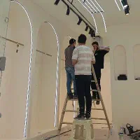 طراحی و اجرای لاینر نوری در استان قم