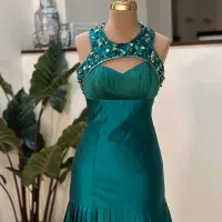 لباس مجلسی ابریشم خام