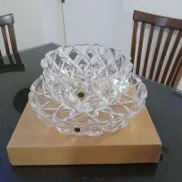 بشقاب و قدح کریستال ایتالیایی
