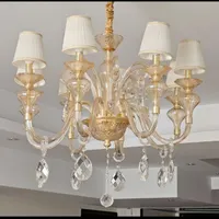 لوستر کریستالی ۸ شاخه|لوستر و چراغ آویز|تهران, جنت‌آباد جنوبی|دیوار