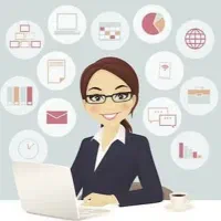 همکار خانم برای دفتر خدمات ارتباطی