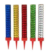 فشفشه رنگ نقره ای و نارنجی