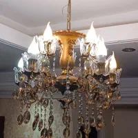 لوستر کریستالی 10 شعله