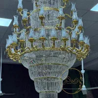 لوستر طبقاتی فلزی مدل آناهیتا مناسب اماکن مذهبی