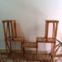 استند گل چوبی