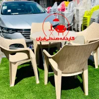 میز و صندلی پلاستیکی مدل آن فست فود جگرکی نهارخوری