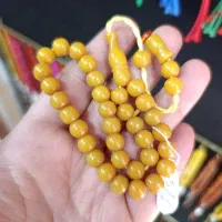 تسبیح سندلوس ۳۳تایی زرد سیستم دار