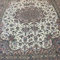 فرش جفت ۹ متری در حد نو کاشان دست بافت