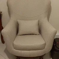 مبل تکی پایه چوبی کاملا نو