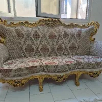 یک دست مبل استیل نه نفره که در عکس مشخصه