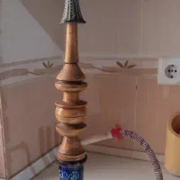 قلیان شاه عباسی طلا کوب و قدمت دار