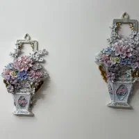 دیوارکوب خارجی کمیاب سبد گل چینی