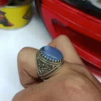 انگشتر نقره عقیق سوسنی