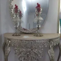 آینه و شمعدان برنز