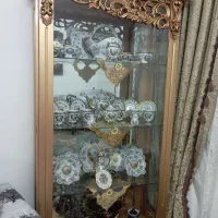 بوفه طلایی چوبی