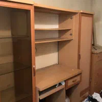 میز کامپیوتر به همراه کمد و کتابخانه