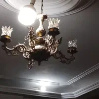 لوستر ۴شعله برنجی