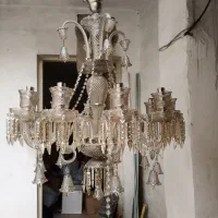 لوستر باکارات ۸ شاخه شامپاین کریستال وارداتی|لوستر و چراغ آویز|تهران, صفاییه (چشمه علی)|دیوار