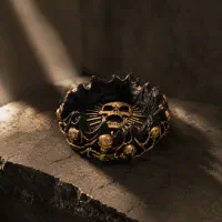 زیرسیگاری طرح اسکلت