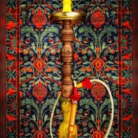 قلیان چوبی گردو اصل با ارسال رایگان
