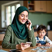 پول درآوردن در خانه با گوشی برای خانم ها