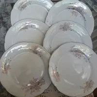 بشقاب چینی کاشان ۶ عدد استفاده نشده
