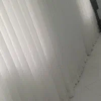 پرده حریر ساده دوخت پلیسه ۲۴ متر با دستک