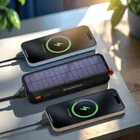 پاوربانک 20000 پرودو خورشیدی porodo solar powered