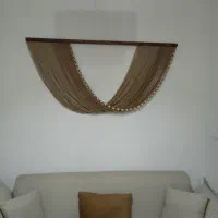 دیوار کوب مکرومه