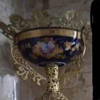 میوه خوری وشیرینی خوری  برنز اصل  بشقاب دار