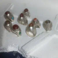 انگشتر نقر کلکسیونی کار حکاک یکجا بفروش می‌رسد