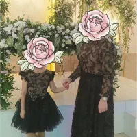 لباس مجلسی ست مادر دختری مزون دوز