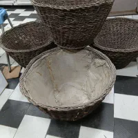 سبد دست سبد حصیری  بافت قدیمی