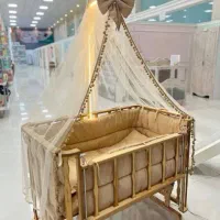 گهواره سنتی سیسمونی تولیدی تخت کنار مادر مدل j