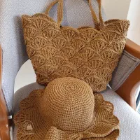 کیف دست بافت رافیا