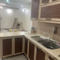 کابینت کار‌کرده تمام ام دی اف همراه با سینک
