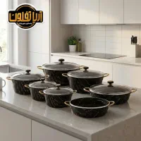 سرویس قابلمه ماهیتابه 7 و 14 پارچه رایگان رشت